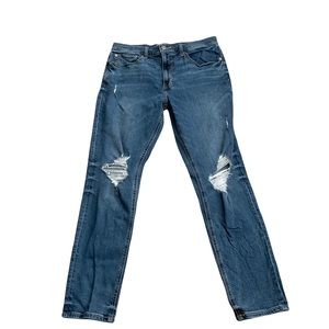 Original Use Denim Blue Jeans Size 32X32‎ Slim Taper Distressed Jeans